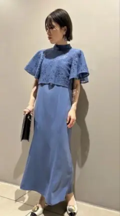 フレイアイディー　結婚式　フォーマル　ドレス　ブルー　サイズ1