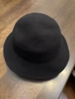 黒のウールハット 56cm
