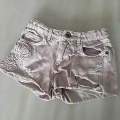 Zara Girls 半ズボン ピンク 6サイズ　デニムショートパンツ