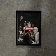 Supreme ストリート　インテリア　アートフレーム A4 パロディー