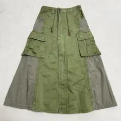 77circa ナナナナサーカ 再構築 ミリタリー リメイク ロングスカート
