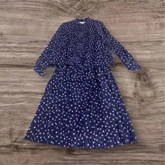 M527☆REONOBLE オンワード樫山　長袖花柄ワンピース