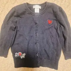 ​ラルフローレン ベビー カーディガン 80 (12M) ネイビー ワッペン