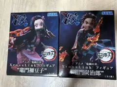 鬼滅の刃　XrossLink フィギュア 3個セットまとめ売り 鬼滅の刃 XrossLink クロスリンク 煉獄杏寿郎 猗窩座 フィギュア
