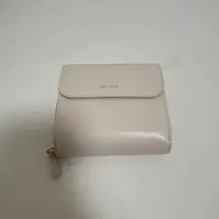niko and ... 三つ折り財布 ベージュ ホワイト ミニ財布