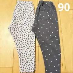 ユニクロ☆レギンス２点セット☆90cm