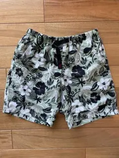 グラミチ　花柄ショートパンツ ライトグリーン　Sサイズ