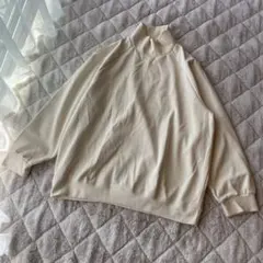 シーイン 長袖 XXL モックネック カットソー リブ ゆるだぼ オーバーサイズ