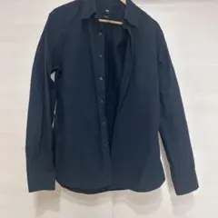 スリムフィット ダークブルーシャツ Lサイズ