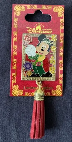即購入OK香港ディズニーランド 限定ピンバッジ旧正月ミッキーリミテッド