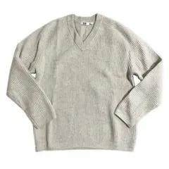 レディース ニット トップス 長袖 クリームカラー アイボリー S 　a4