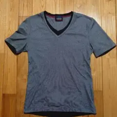 NICOLE CLUB グレー Vネック Tシャツ