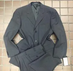 新品★激安スーツ　リクルート3Bスーツ　メンズセットアップ/グレー系　3L A8