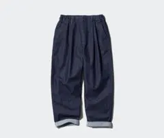 UNIQLOユニクロ　タックワイドパンツ/デニム　110