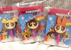 パワーパフガールズ 棒付きフェイスチャーム 3点セット