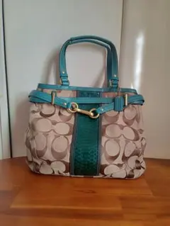 COACH コーチ トートバッグ シグネチャー パイソン
