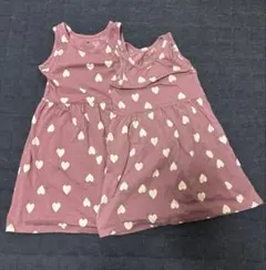 H&M ノースリーブワンピース姉妹用に 110/116 122/128