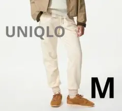 新品　タグ付き　ユニクロ　ヒートテックボアスウェットパンツ　オフホワイト　М