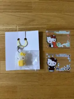 スシロー ハローキティ コラボ 第2弾 ミニチャーム ピック 計3点セット