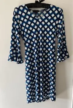 BANANA REPUBLIC XS チェック柄ワンピース　結婚式