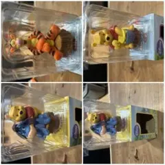 4つセット　くまのプーさん ビッグボトルキャップ賞 フィギュア