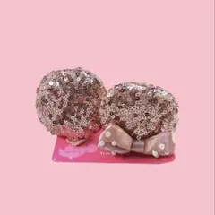 ミニー　ピンクスパンコール　パッチン　ピン　ヘアピン　カチューシャ　ディズニー