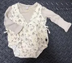 tate a tète 花柄ロンパース 70㎝