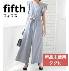 fifth パンツドレス オールインワン フリル リボン ウエストゴム 星玲奈