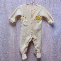 プーさん　くまのプー　刺繍ロンパース 60-70cm カバーオール