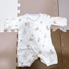 動物柄 ロンパース 60cm 綿100%