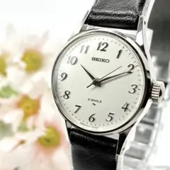 【稼動品】SEIKO 手巻き 腕時計 シルバー 1104-0031