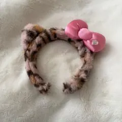 USJ ヒョウ柄ファー カチューシャ