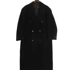 HUGO BOSS ダブルブレスト チェスターコート 黒のサムネイル