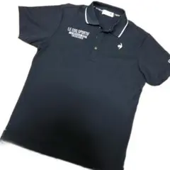 極美品 le coq sportif 半袖ポロシャツ メンズL ネイビーのサムネイル