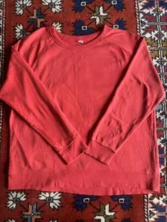 OLD NAVY レッド　無地スウェットXL