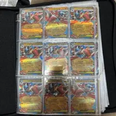 に*×様 ポケモンカードセットRRまとめ売り57枚メガルカリオ　ファイル保存