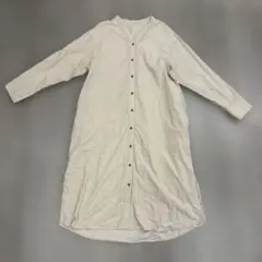 イ*子様 ベージュ コーデュロイシャツワンピース