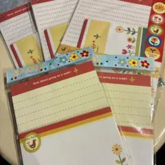 お花のレターセット 2種類 5セット