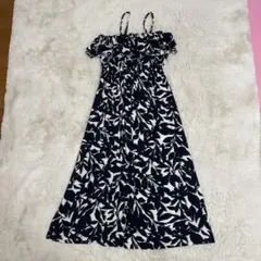 オフショルダー 花柄 キャミワンピース アーカイブ グランジ y2k パンク