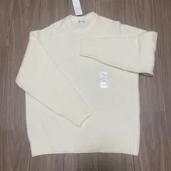 GU パフニットプルオーバー M オフホワイト