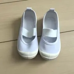 上履き　ホワイト　ゴム付き　14cm ベビー