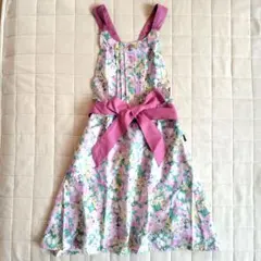 新品　Afternoon Tea　アフタヌーンティー　エプロン　花柄　ボタニカル