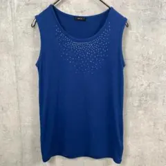コムサイズム Tシャツ カットソー 袖なし タンクトップ ビジュー Mのサムネイル