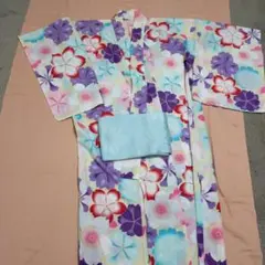 花柄浴衣 帯セットのサムネイル