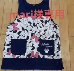 ミニーマウス エプロン ネイビー