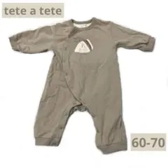 tete a tete 長袖 ロンパース 60-70