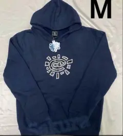 always ネイビー フード付き グラフィックパーカー