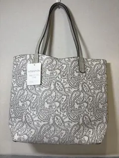 美品SOUP/ペイズリー柄 トートバッグ/株式会社ワールド/A4（新品未使用）
