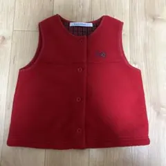 ファミリア　フリースベスト　80