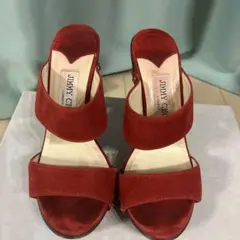 JIMMY CHOO スエードサンダル Maelie 70 黒 サイズ38.5 - メルカリ